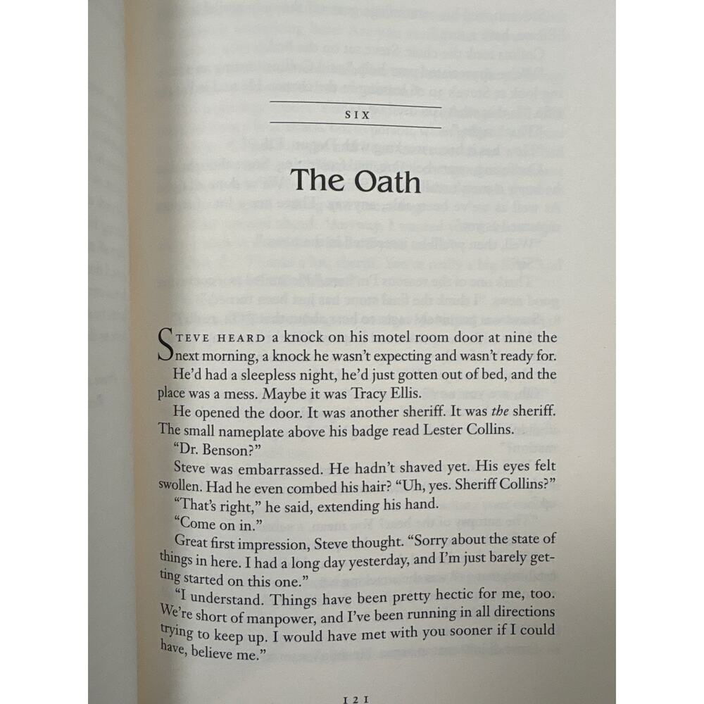 The Oath by Frank Peretti Hardcover Novel 1st print 1995 horror book dust jacket - Picture 5 of 5